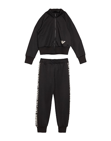 EMPORIO ARMANI Tracksuit Black 57% Polyester, 43% Cotton, Elastane