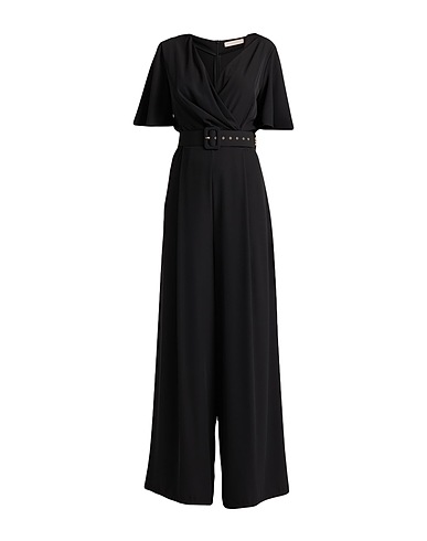 RINASCIMENTO Jumpsuits and Dungarees Black 97% Polyester, 3% Elastane