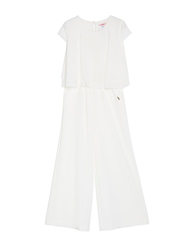 LIU •JO Kids’ jumpsuit White 95% Polyester, 5% Elastane