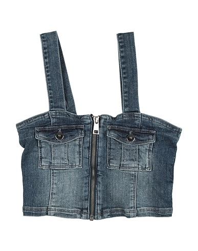 LIU •JO Top Blue 97% Cotton, 3% Elastane