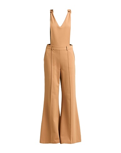 TWINSET Jumpsuits and Overalls U&B Camel 65% Viscose, 32% Polyamide, 3% Elastane