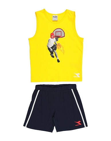 DIADORA Kinderkleidung-Set Gelb 100% Baumwolle