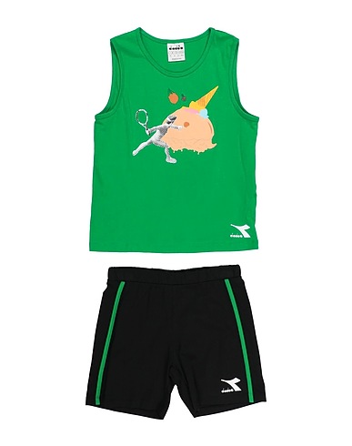 DIADORA Kids’ co-ord Green 100% Cotton