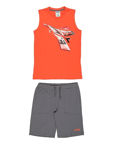 DIADORA Kinderkleidung-Set Orange 100% Baumwolle