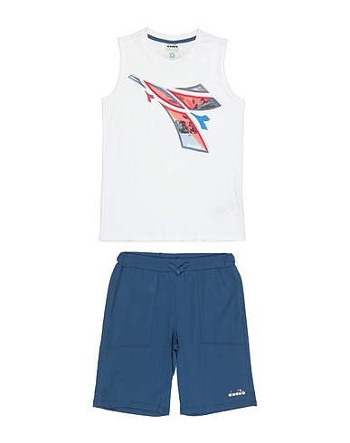 DIADORA Kids’ co-ord White 100% Cotton