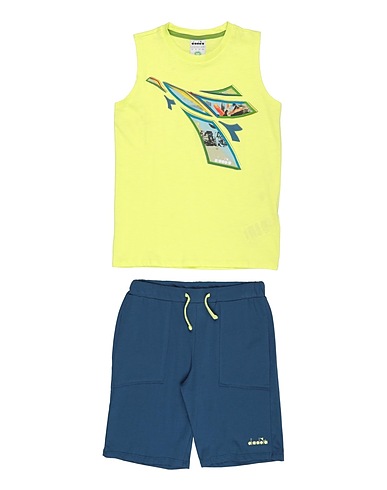 DIADORA Kids’ co-ord Lime green 100% Cotton