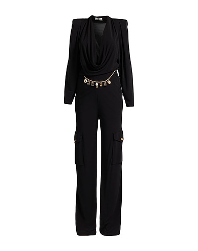 ELISABETTA FRANCHI Jumpsuits and Dungarees Black 100% Viscose