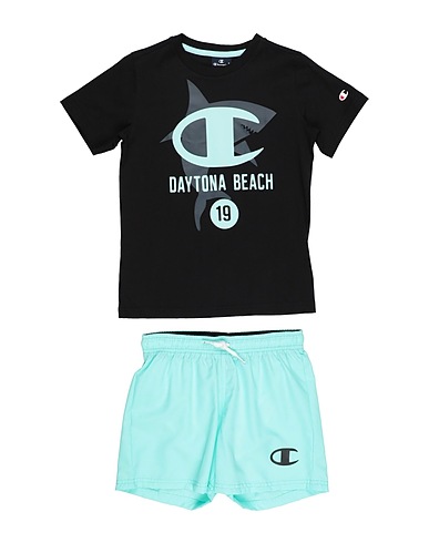 CHAMPION Tracksuit Black 100% Cotton, Polyester