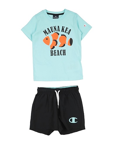 CHAMPION Tracksuit Turquoise 100% Cotton, Polyester