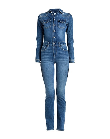 LIU •JO Denim overall Blue 92% Cotton, 6% Elastomultiester, 2% Elastane