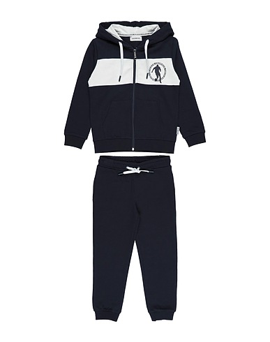 BIKKEMBERGS Tracksuit Navy blue 100% Cotton