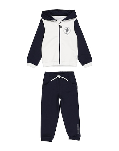 BIKKEMBERGS Tracksuit White 95% Cotton, 5% Elastane