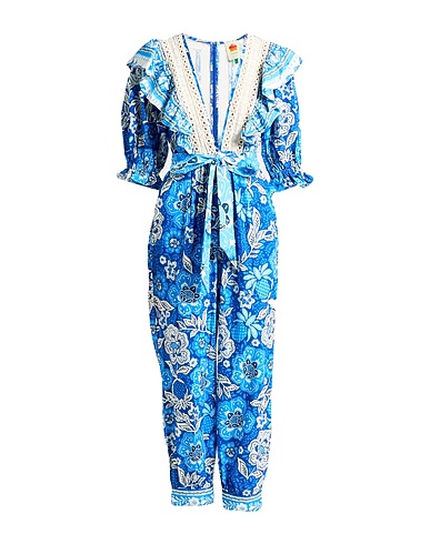 FARM RIO Overalls & Latzhosen Azurblau 55% Leinen, 45% Viskose