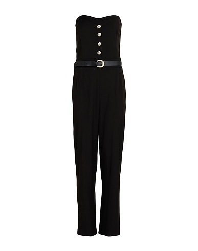 MOTEL Jumpsuits and Overalls Black 64% Polyester, 33% Viscose, 3% Elastic fibres