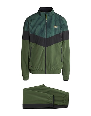 EA7 Athletic outfit Dark green 97% Polyester, 3% Elastane