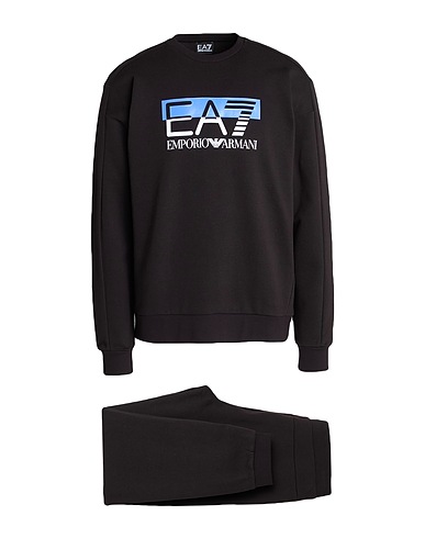 EA7 Athletic outfit Black 85% Cotton, 15% Polyester, Elastane