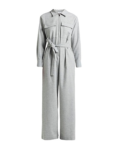 PESERICO Jumpsuits and Overalls EASY Light grey 39% Wool, 33% Polyester, 14% Viscose, 13% Polyamide, 1% Elastane