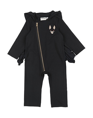 MINI RODINI Kids’ jumpsuit Black 72% Organic cotton, 28% Elastane