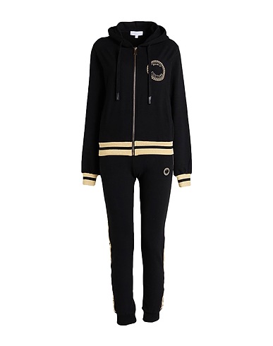 MET JEANS Tracksuit COUTURE Black 95% Cotton, 5% Elastane