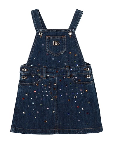 DOLCE&GABBANA Kids’ overalls Blue 98% Cotton, 2% Elastane