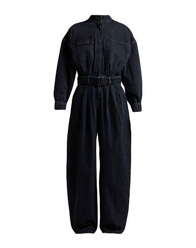 FRAME Denim dungaree THE COCOON JUMPSUIT Black 100% Organic cotton