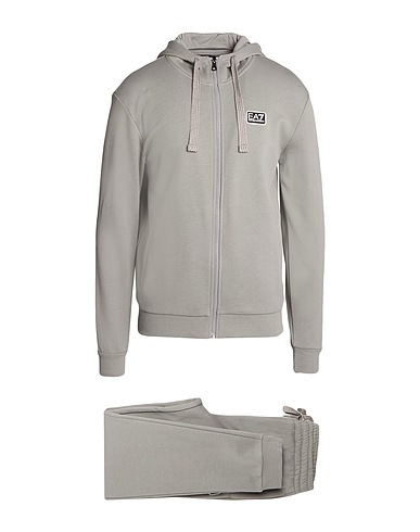 EA7 Jogginanzug Grau 85% Baumwolle, 15% Polyester