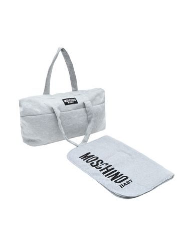 grey moschino changing bag