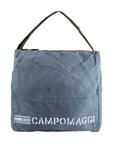 CAMPOMAGGI Borsone Blu navy 100% Cotone, Pelle di vitello