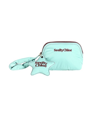 SEE BY CHLOÉ Beauty case Light green 100% Polyester