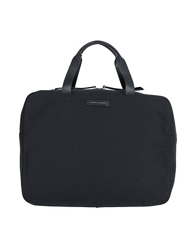 GIUSEPPE ZANOTTI Luggage Black Textile fibres, Soft Leather