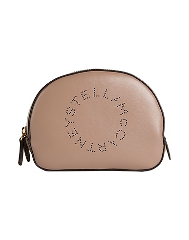 STELLA McCARTNEY Beauty case Light brown 56% Polyurethane, 44% Polyester