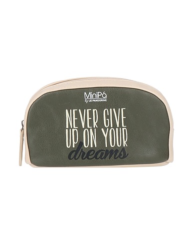 MINIPÁ Beauty case Dark green 100% Polyurethane