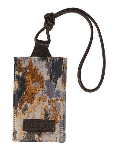 PAL ZILERI Travel accessories Slate blue 58% Cotton, 30% Silk, 12% Polyester, Calfskin