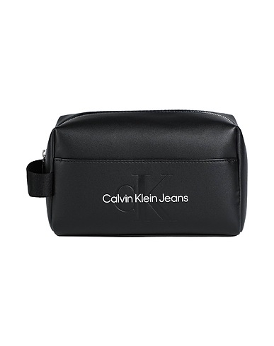 CALVIN KLEIN JEANS Beauty case Black 100% Polyurethane