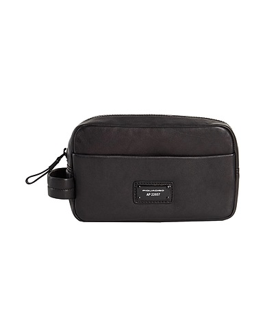 PIQUADRO Beauty case Black Leather