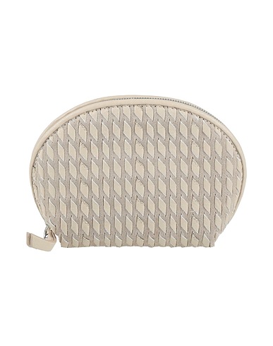FABIANA FILIPPI Beauty case Grigio chiaro Pelle