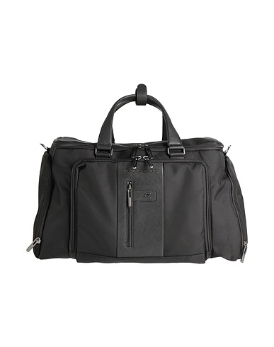 PIQUADRO Travel & duffel bag Black 100% Nylon, Metal, Cow leather