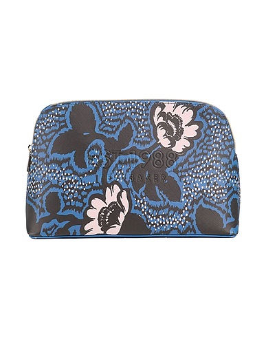 TED BAKER Beauty case Midnight blue 100% Polyurethane