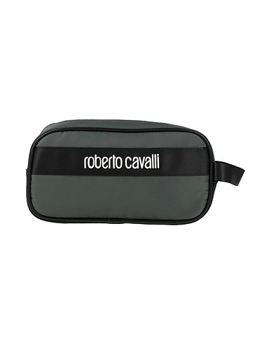 ROBERTO CAVALLI Beauty case Military green 70% Polyester, 30% Polyurethane
