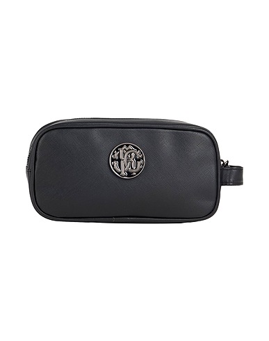 ROBERTO CAVALLI Beauty case Black 100% Polyurethane