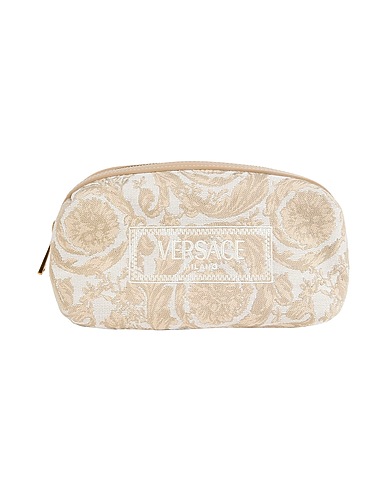 VERSACE Beauty case Beige Textile fibres