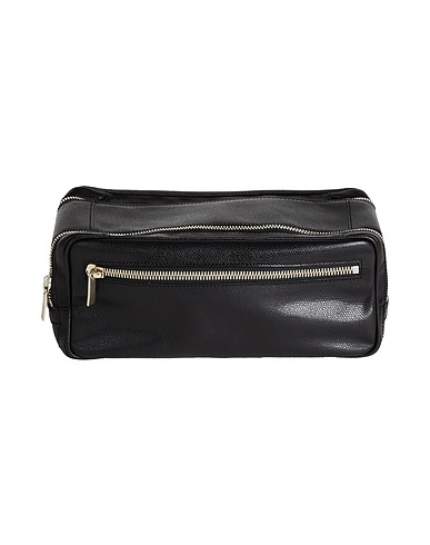 VALEXTRA Beauty case Black Leather