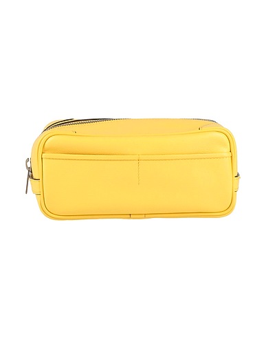VALEXTRA Beauty case Yellow Leather