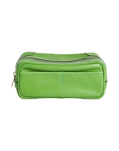 VALEXTRA Beauty Case Säuregrün Leder