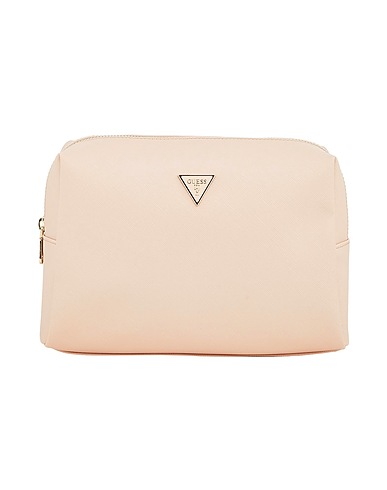 GUESS Beauty case Light pink 100% Polyurethane