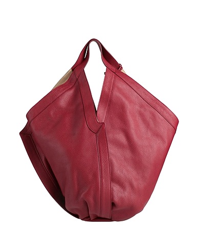 BORBONESE Shoulder bag Burgundy 100% Leather