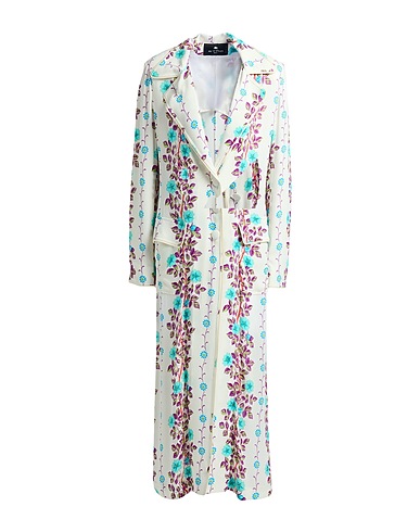 ETRO Full-length jacket Ivory 97% Viscose, 3% Elastane