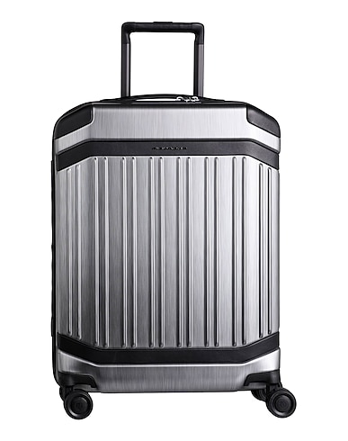 PIQUADRO Luggage Grey 100% Polycarbonate, Cow leather, Metal, ABS - Acrylonitrile Butadiene Styrene, Polypropylene