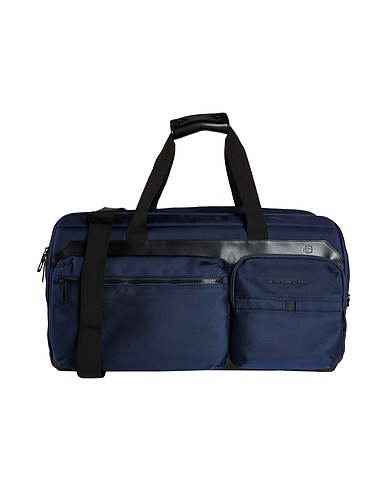 PIQUADRO Luggage Blue Cow leather, Nylon, Polyester, Metal