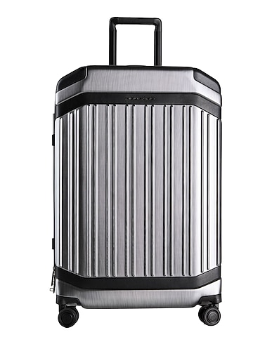 PIQUADRO Wheeled luggage Cow leather, EVA (Ethylene - Vinyl - Acetate), Nylon, Polyester, Metal